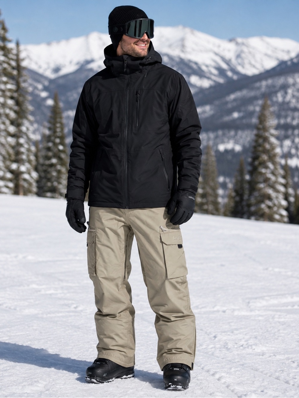 Mens Turbine Cargo Ski Pants- Sz LG